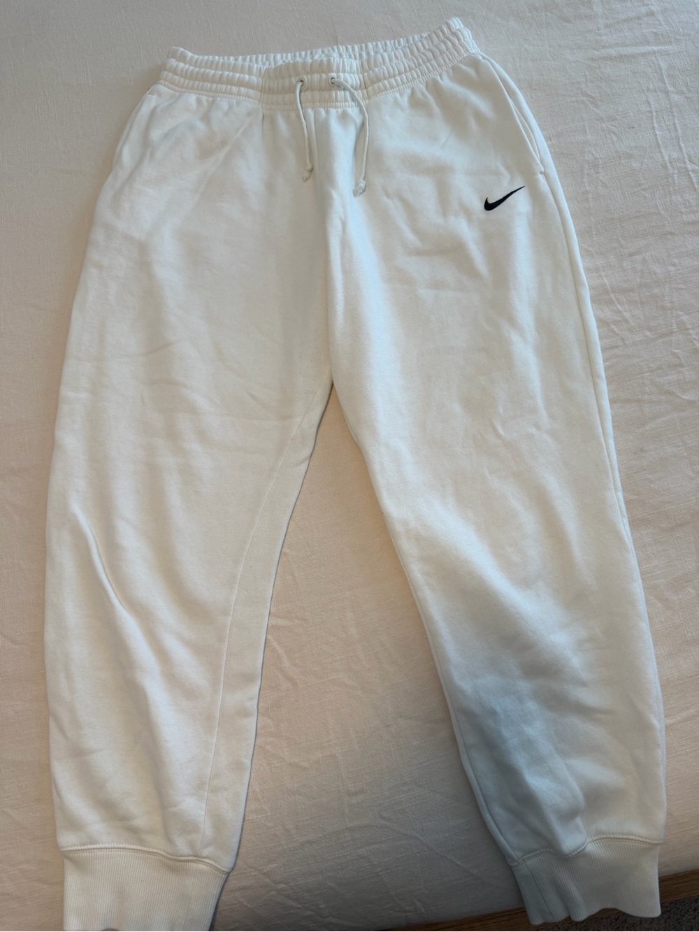 Nike White Women's Fleece Joggers